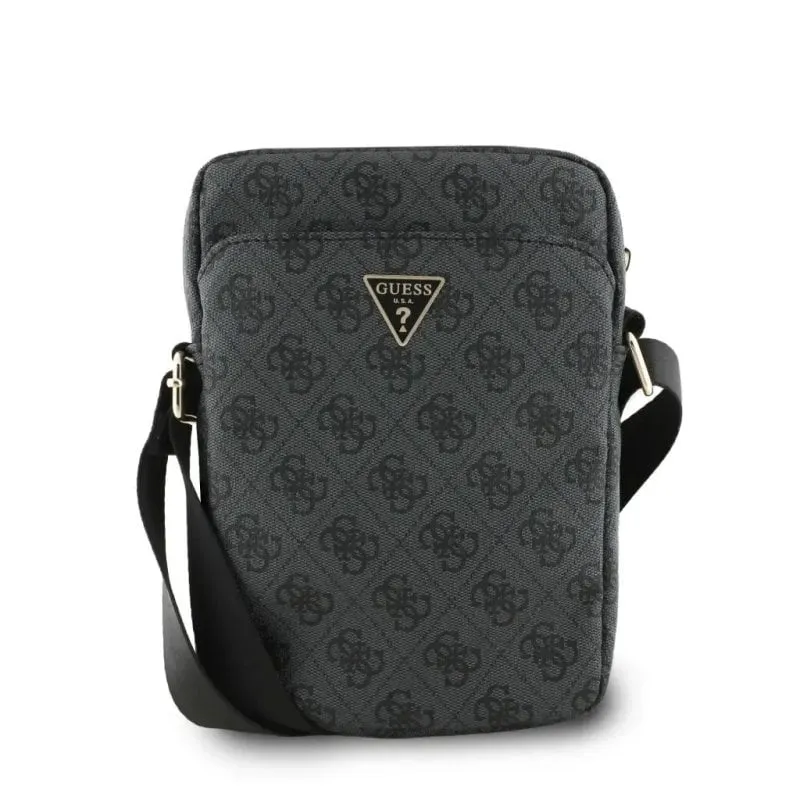 Tracolla per tablet Guess 10 pollici polipelle logo triangolare nera - immagine 1