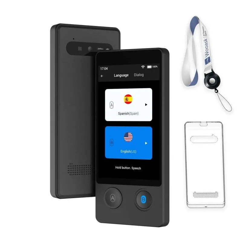 Altoparlanti Wooask Traduttore IA portatile senza connessione, traduzione offline - immagine 1