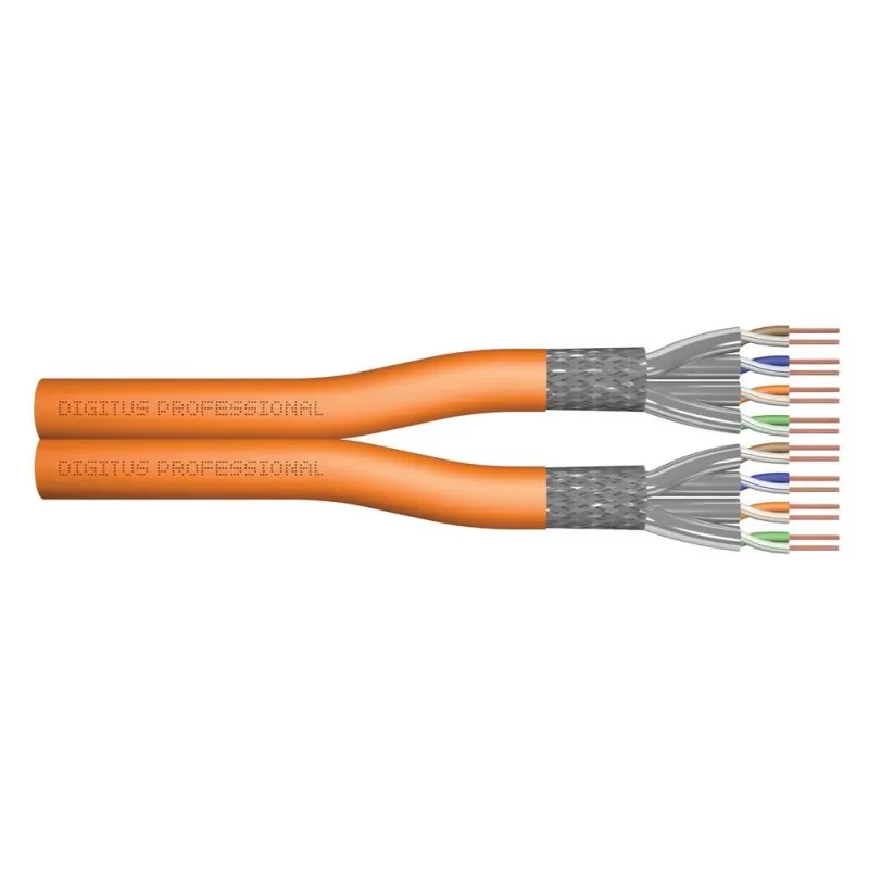Cavo di rete Cat 7 S/FTP Digitus 100 m arancione - immagine 1