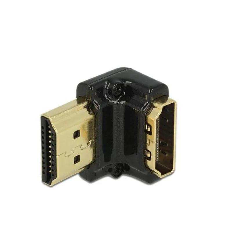 Adattatore HDMI 90° DeLOCK Maschio/Femmina Nero - immagine 1