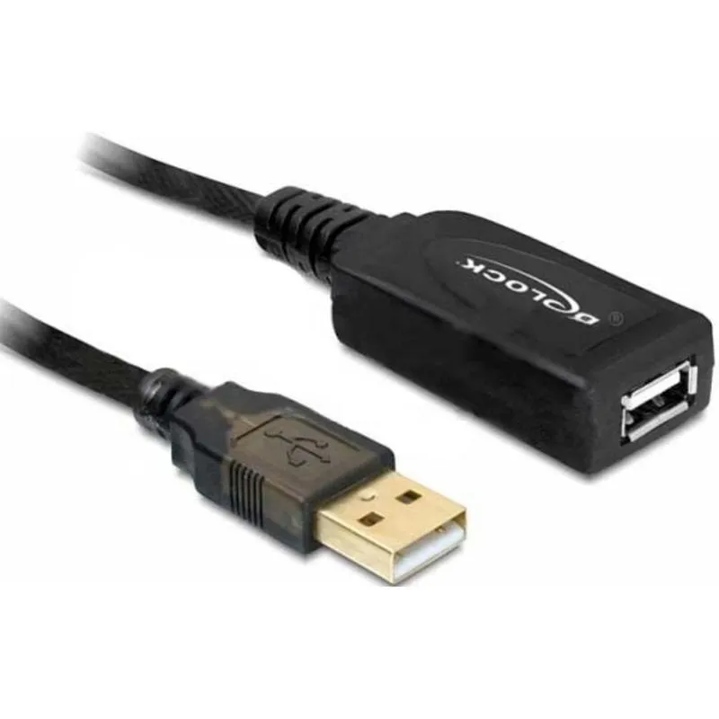 Cavo di estensione USB 2.0 DeLOCK 15 m Maschio/Femmina Nero - immagine 1