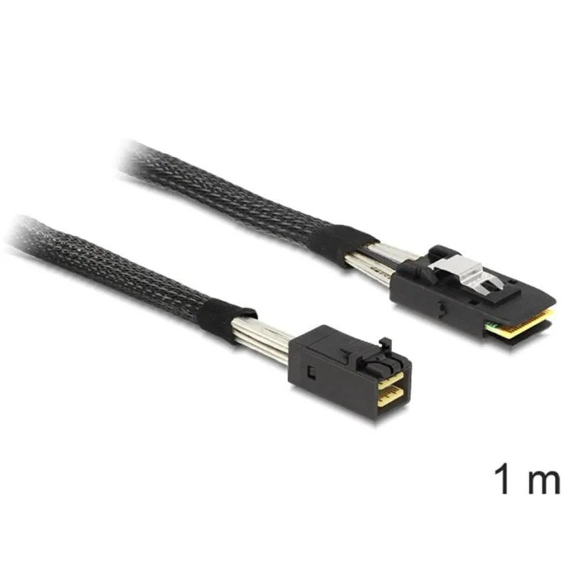 Cavo DeLOCK 83389 Mini SAS HD SFF 8643 a Mini SAS SFF 8087 1 m Nero - immagine 1