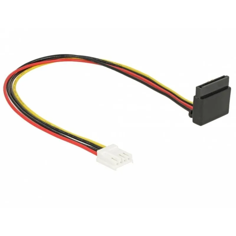 Cavo di alimentazione interno DeLOCK 0,3 m SATA 15 pin a Floppy 4 pin - immagine 1