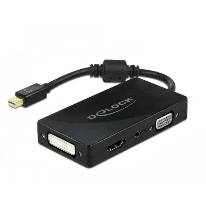 Adattatore Mini DisplayPort a VGA/HDMI/DVI DeLOCK 4K - immagine 1