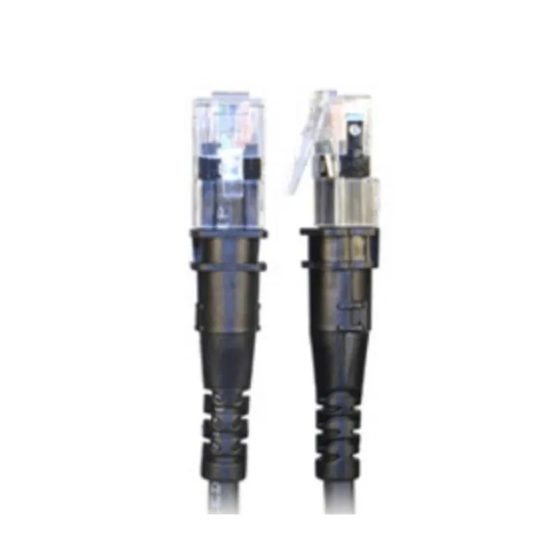 Cavo di rete PatchSee TP-6A-U/8 2,4 m Cat6a U/UTP Nero - immagine 1