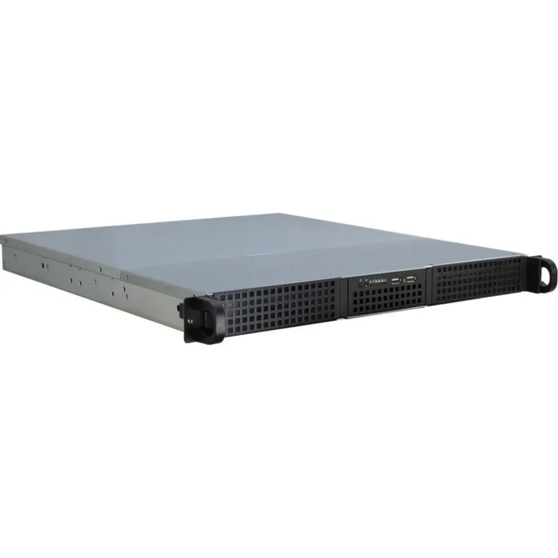Server Inter-Tech IPC 1U-10248 Rack 19" Nero 12 Bay HDD USB 3.2 Gen1 - immagine 1