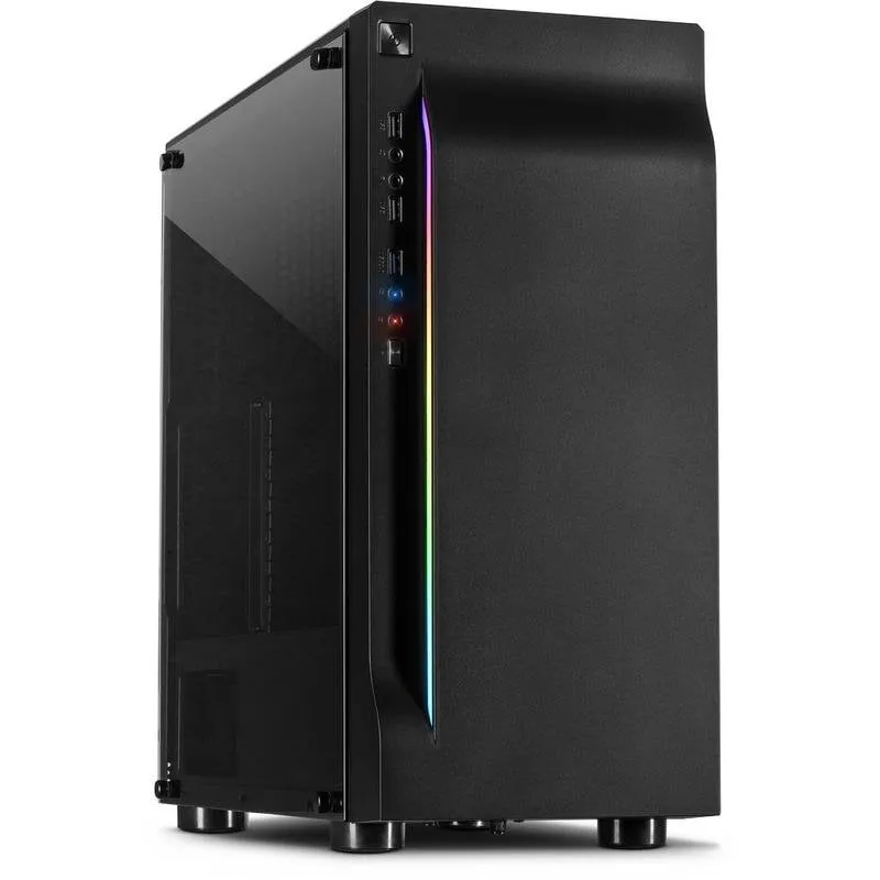 Case PC Inter-Tech A-3411 Creek Torre Nero ATX micro ATX - immagine 1