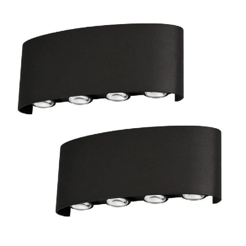 Applicazione LED Autrucker 2 unità Nero IP65 3000K Alluminio - immagine 1