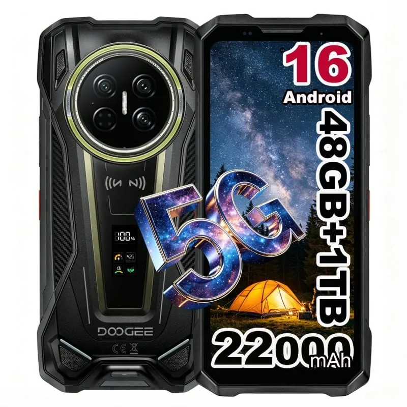 Doogee V Max 2 Pro 5G 16GB 1TB 6.78" Nero - immagine 1