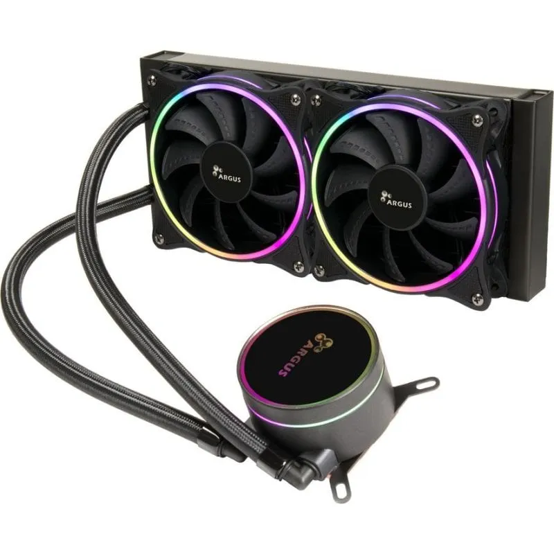 Refrigerazione Liquida Inter-Tech LC-240 RGB 240mm 2 Ventole LED RGB - immagine 1