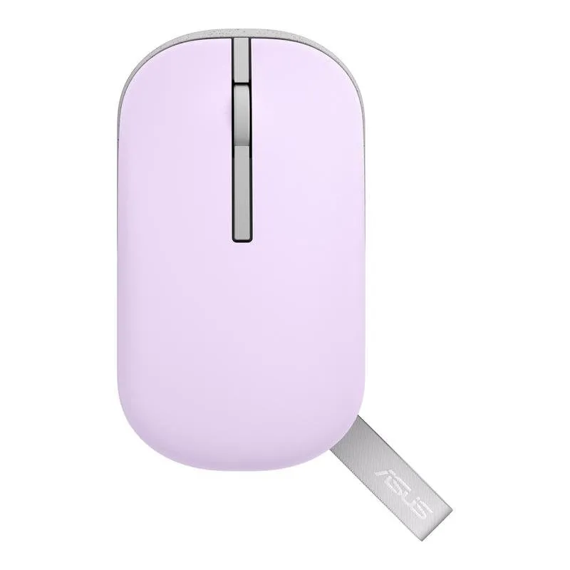 Mouse ASUS Marshmallow MD100 RF Wireless Bluetooth 1600 DPI Viola Ambidestro - immagine 1