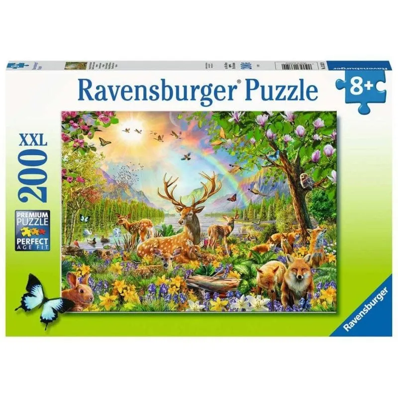 Puzzle Ravensburger 200 pezzi Famiglia di cervi - immagine 1