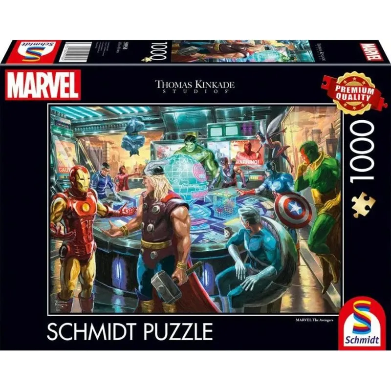 Puzzle 1000 pezzi Schmidt Spiele Thomas Kinkade Studios Marvel Gli Avengers - immagine 1