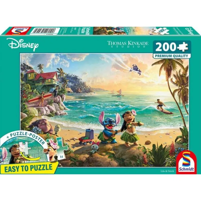 Puzzle 200 pezzi Schmidt Spiele Thomas Kinkade Studios Disney Lilo & Stitch - immagine 1
