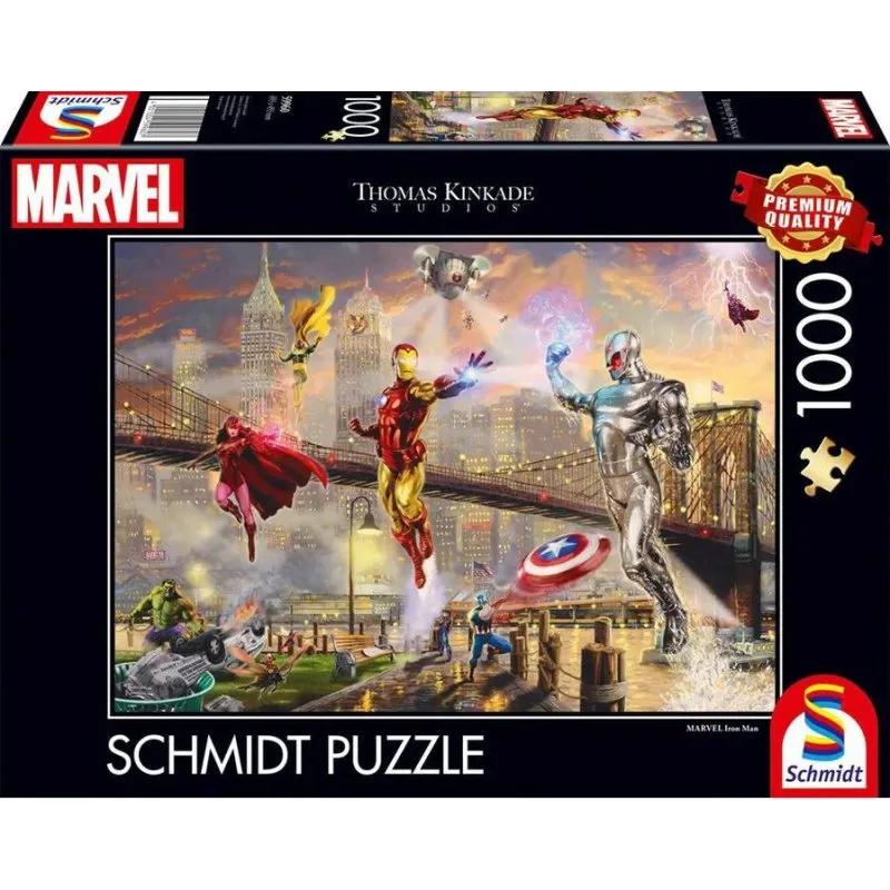 Puzzle 1000 pezzi Schmidt Spiele Iron Man Marvel Thomas Kinkade - immagine 1