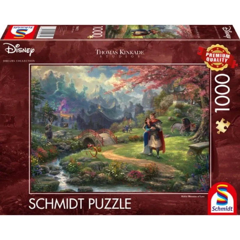 Puzzle 1000 pezzi Schmidt Spiele Thomas Kinkade Studios Disney Mulan - immagine 1