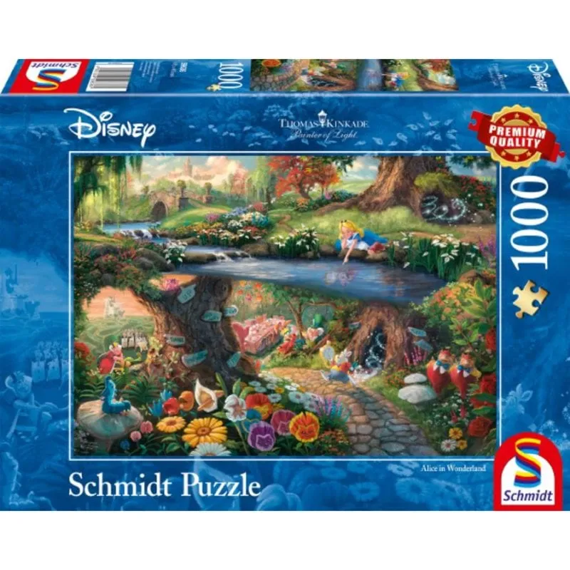 Puzzle 1000 pezzi Schmidt Spiele Alice nel Paese delle Meraviglie Thomas Kinkade - immagine 1