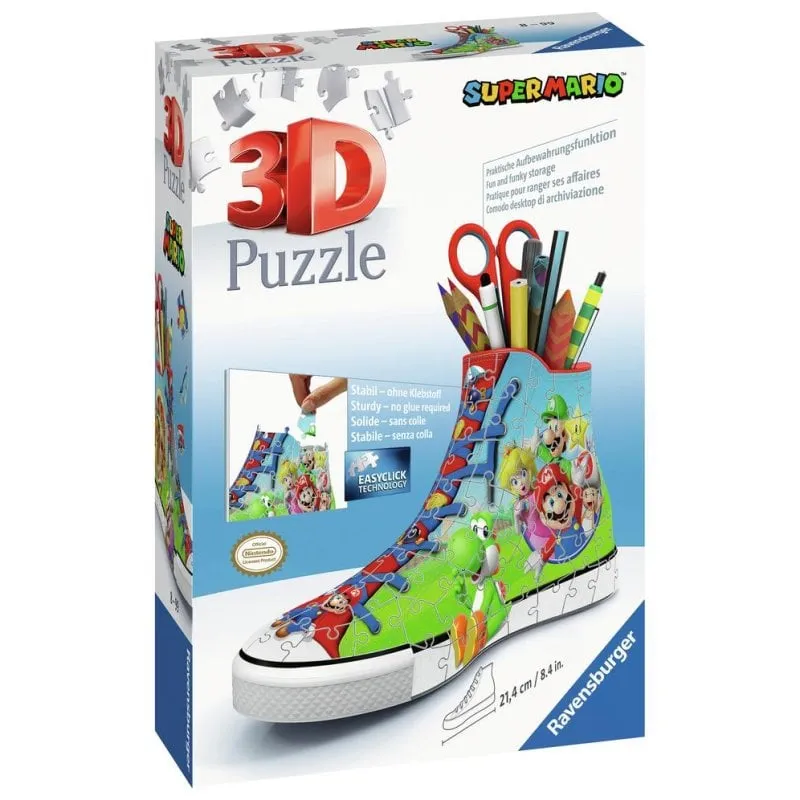 Puzzle 3D Ravensburger Zapatilla Super Mario 108 pezzi - immagine 1
