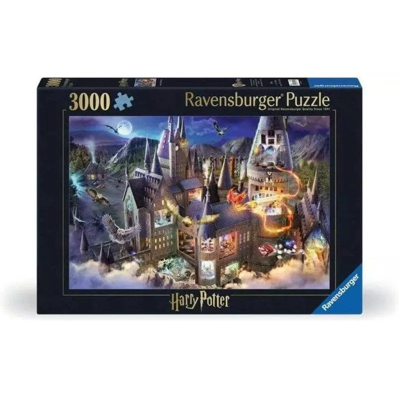 Puzzle Ravensburger Hogwarts Interior 3000 pezzi Fantasia 14 anni - immagine 1