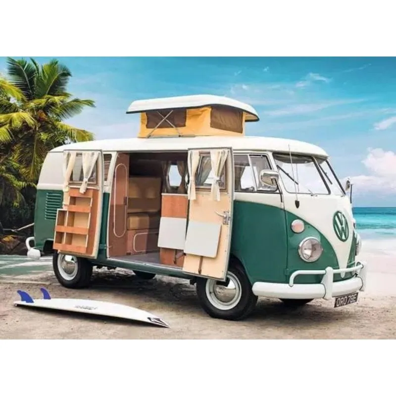 Puzzle Ravensburger Volkswagen T1 CamperVan 1000 pezzi - immagine 1