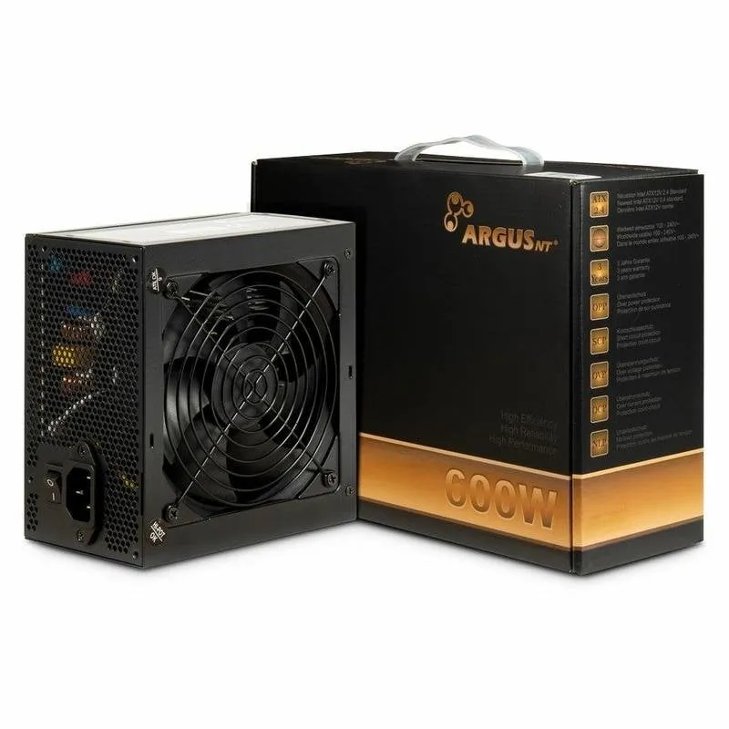 Alimentatore Inter-Tech Argus BPS-600 600W Certificazione 80 PLUS Bronze non modulare - immagine 1