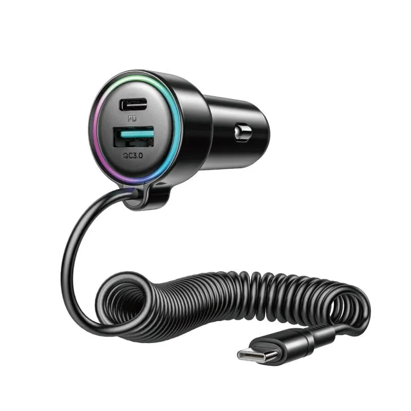 Caricatore auto SiGN 90W 3-in-1 USB-C ricarica rapida compatto - immagine 1