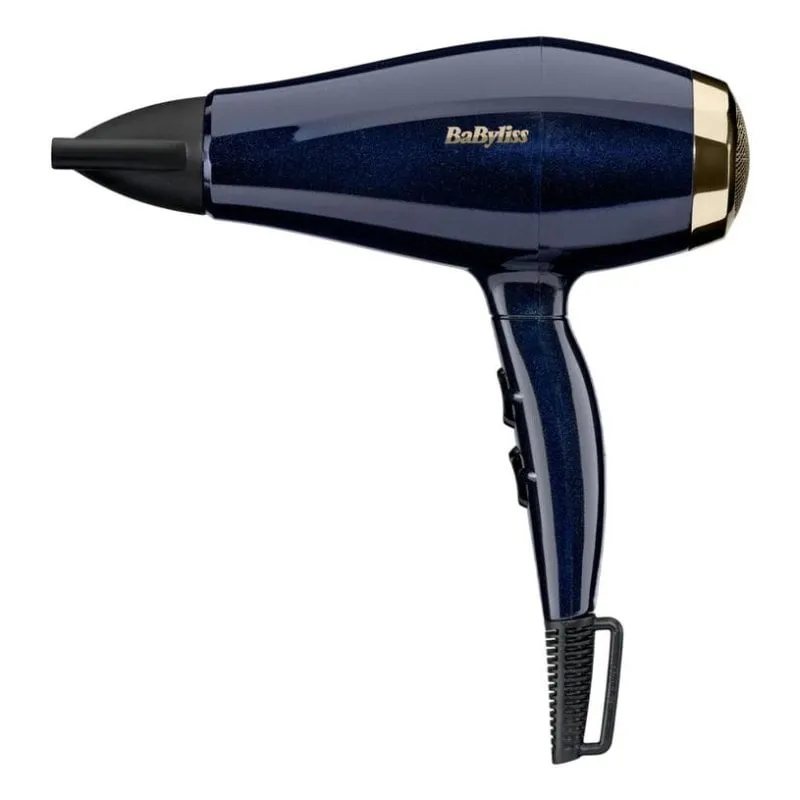 Phon Ionico BaByliss 5911E 2000W 3 Temperature 3 Velocità Colpo Aria Fredda Nero Oro - immagine 1