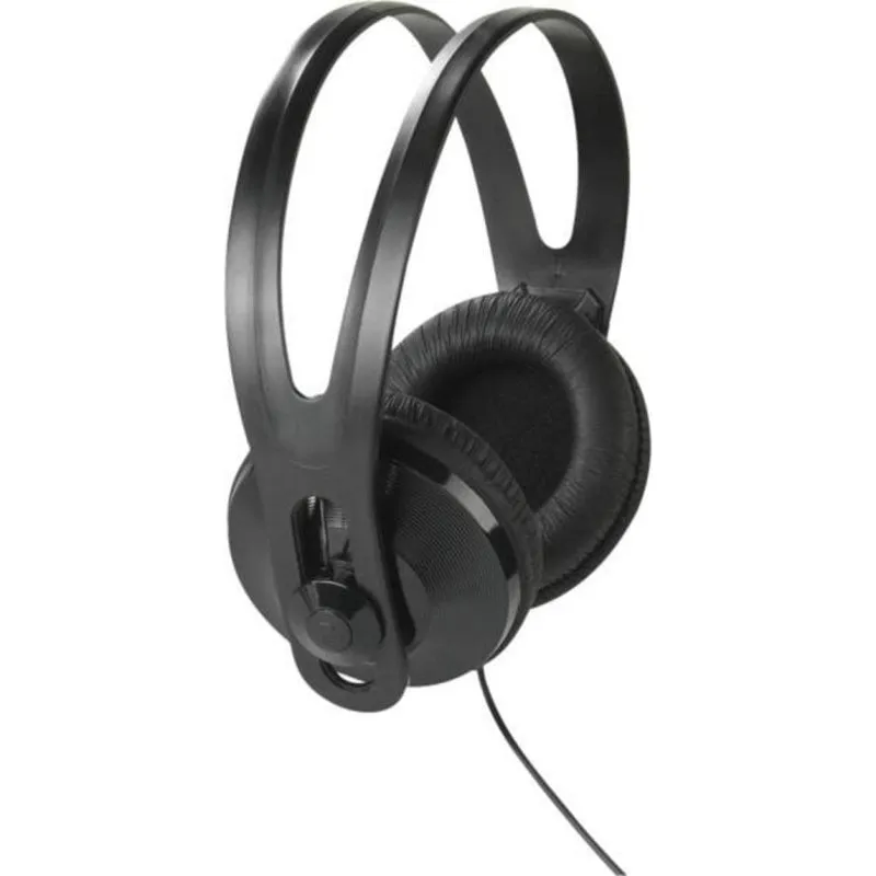 Cuffie Vivanco VVHEADTV50K con cavo jack 3,5 e 6,5 mm per TV nero - immagine 1