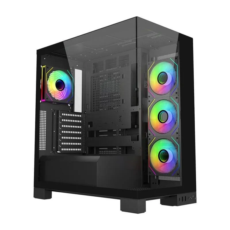 Case PC FSP M540 Dual Glass Nero Midi Tower ATX/mATX/Mini-ITX - immagine 1