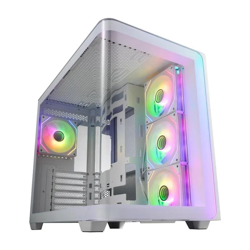Case PC FSP M580-WA Midi Tower Bianca ARGB Vetro Temprato - immagine 1