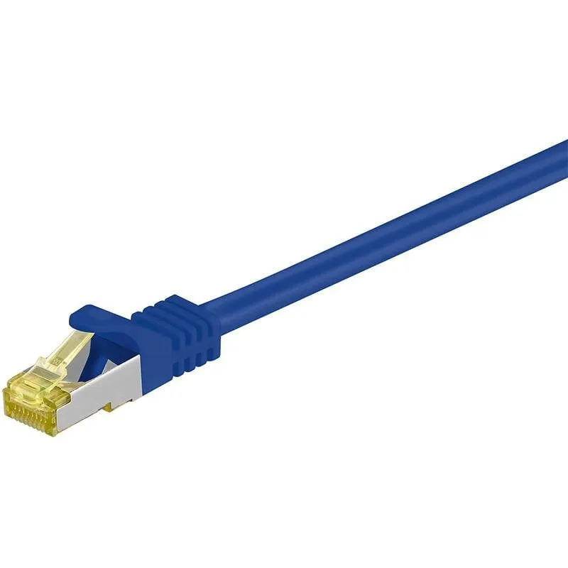 Cavo di rete Goobay RJ-45 CAT7 0,25 m Blu S/FTP - immagine 1