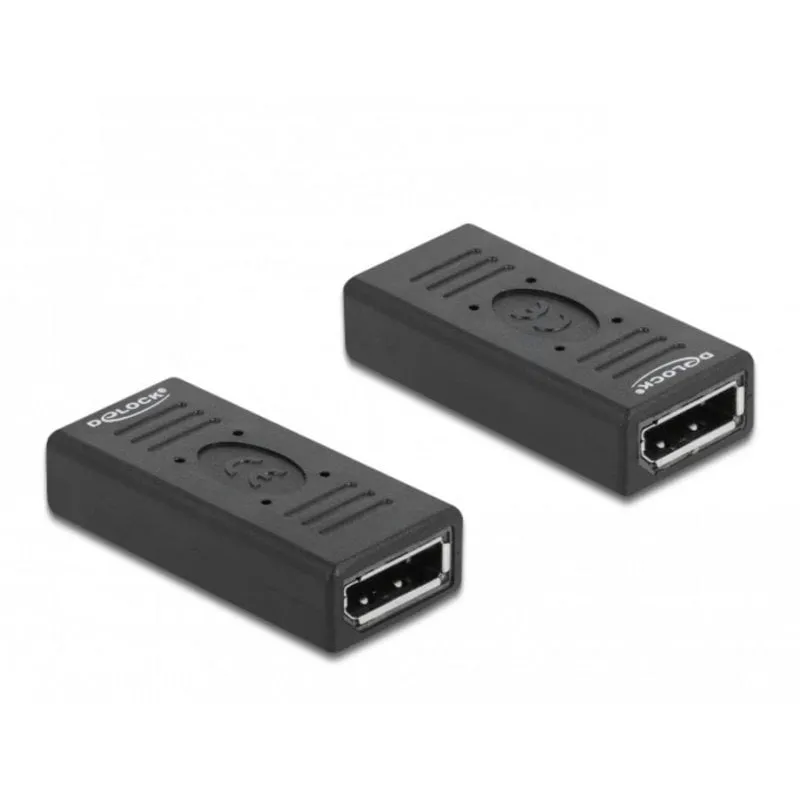Adattatore DisplayPort Femmina a Femmina DeLOCK 1.2 con Pin 20 - immagine 1
