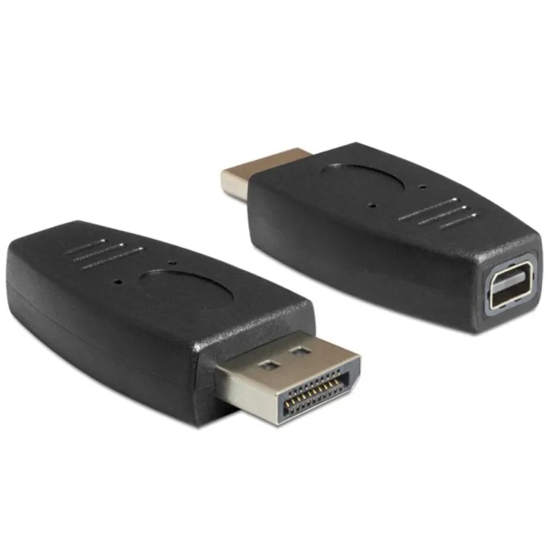 Adattatore DeLOCK 65237 DisplayPort a mini DisplayPort Nero - immagine 1