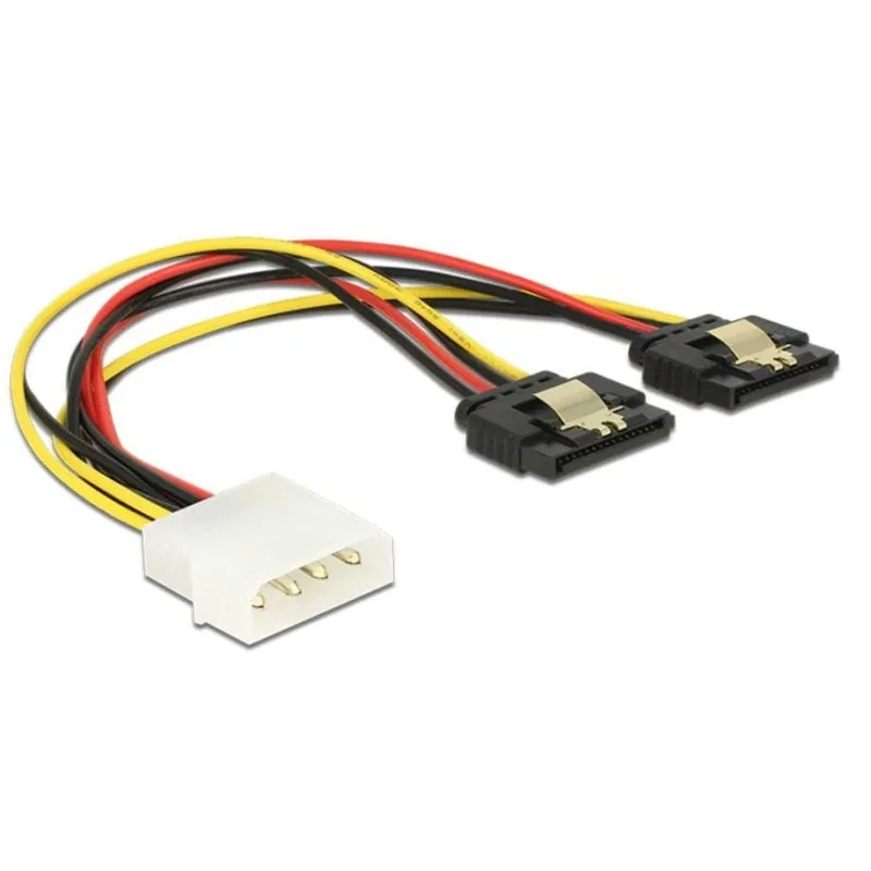 Cavo di alimentazione interno DeLOCK 0,2 m Molex a 2x SATA - immagine 1