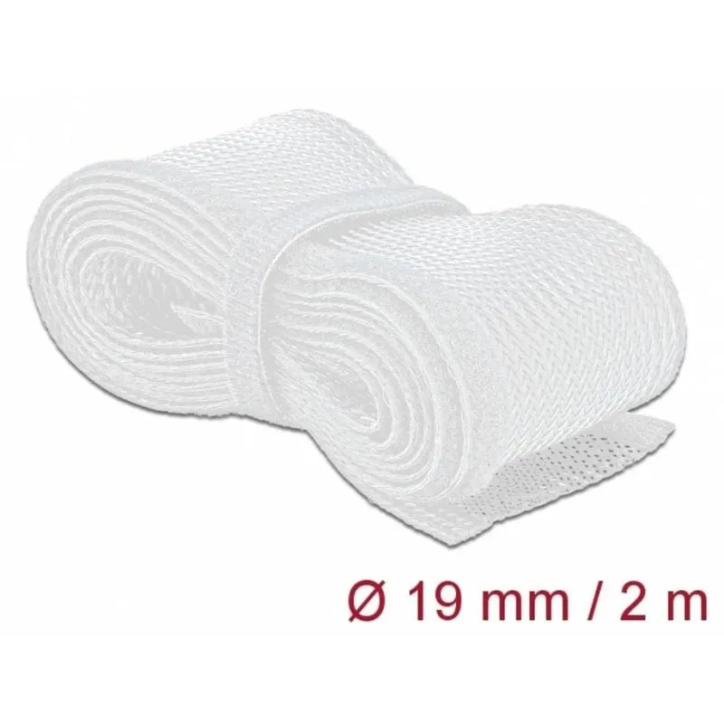 Passacavi DeLOCK 20702 Bianco Poliestere 2000 mm - immagine 1
