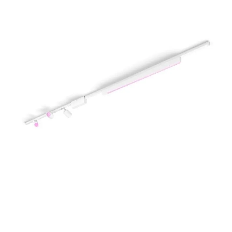 Kit di illuminazione intelligente Philips Hue Perifo per soffitto retto con 3 punti luce e 1 barra luminosa - immagine 1