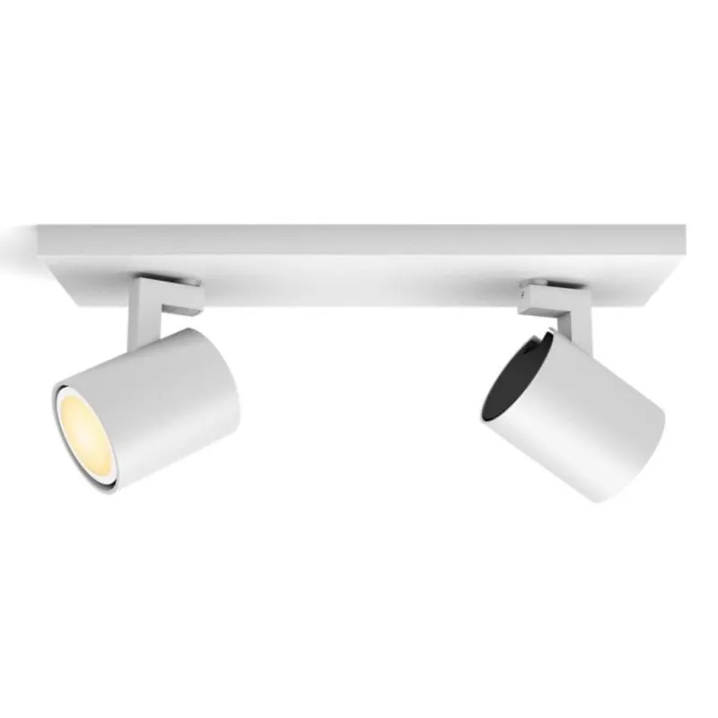 Punto di illuminazione intelligente Philips Hue GU10 Bluetooth Bianco LED Metallo - immagine 1