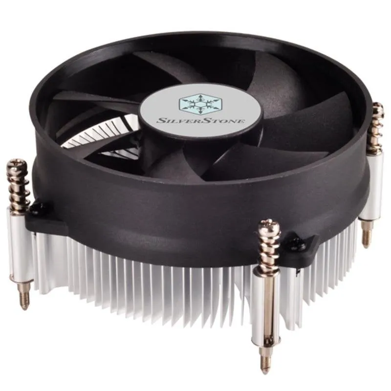 Raffreddamento Aria SilverStone Socket 1150/1151/1155/1156/1200 92mm NT09-115X Alluminio Nero - immagine 1