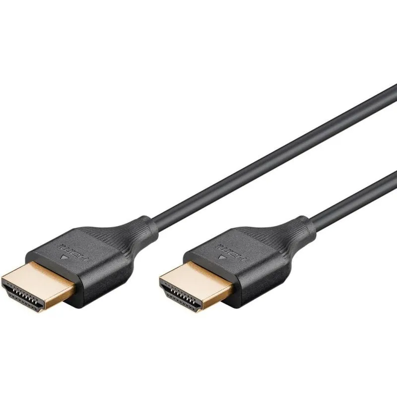 Cavo HDMI Goobay 75293 1 m 4K @ 60Hz Nero - immagine 1
