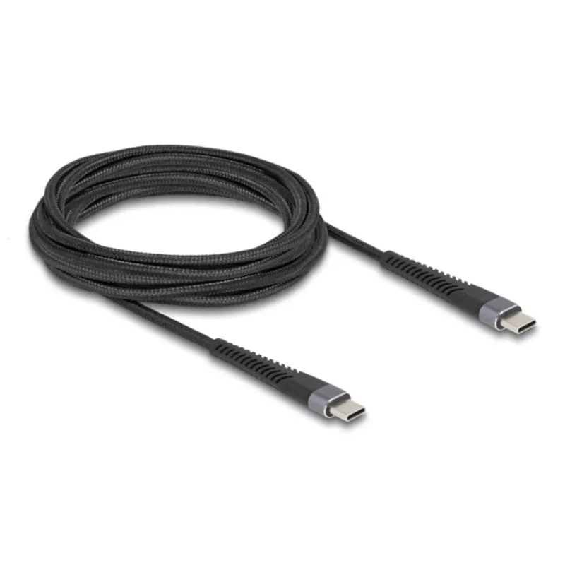 Cavo USB-C a USB-C DeLOCK 81126 3 m USB 2.0 Nero - immagine 1