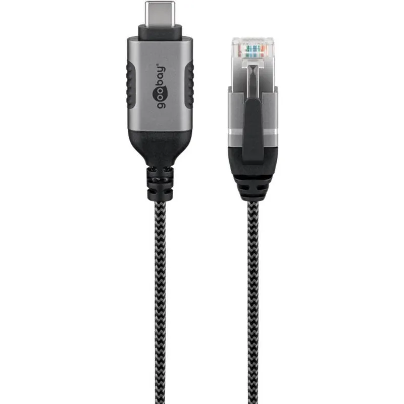 Adattatore Ethernet USB 3.1 Goobay 74401 1 m Nero/Argento - immagine 1