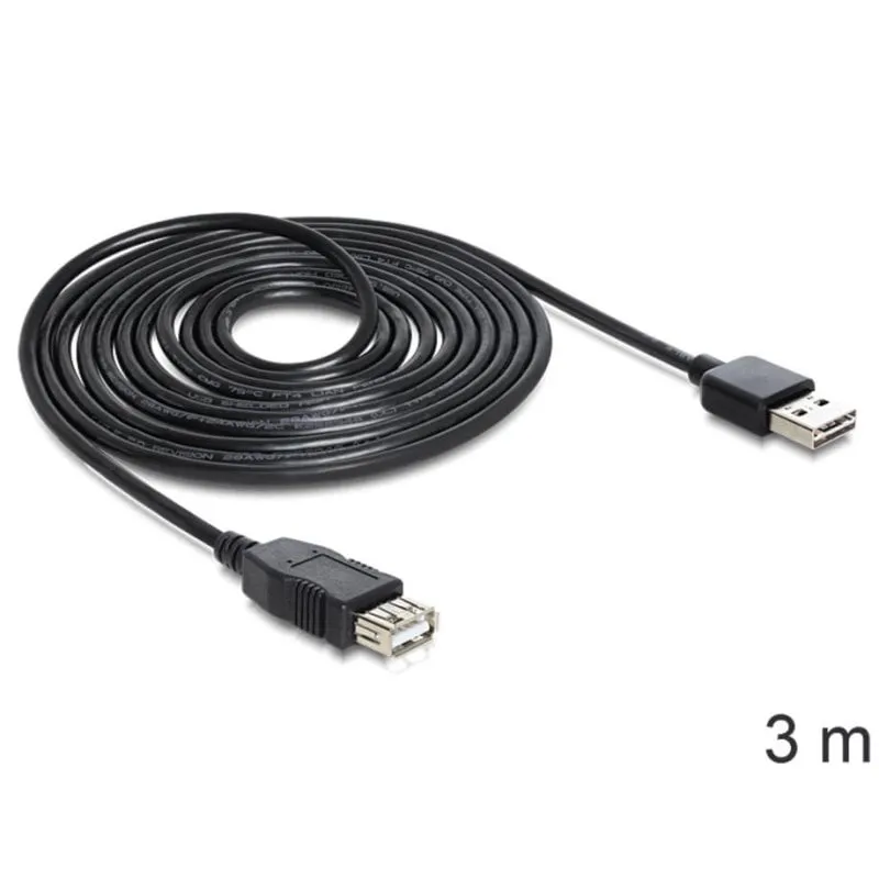 Cavo USB Delock EASY-USB 2.0-A 3m Nero - immagine 1