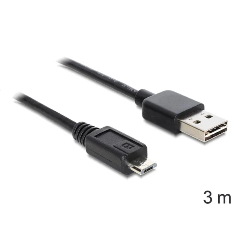 Cavo USB 2.0 DeLOCK EASY-USB 2.0-A 3 m Nero - immagine 1