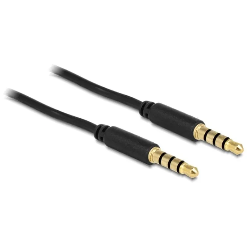 Cavo audio DeLOCK 3,5mm maschio a 3,5mm maschio 2 m Nero - immagine 1