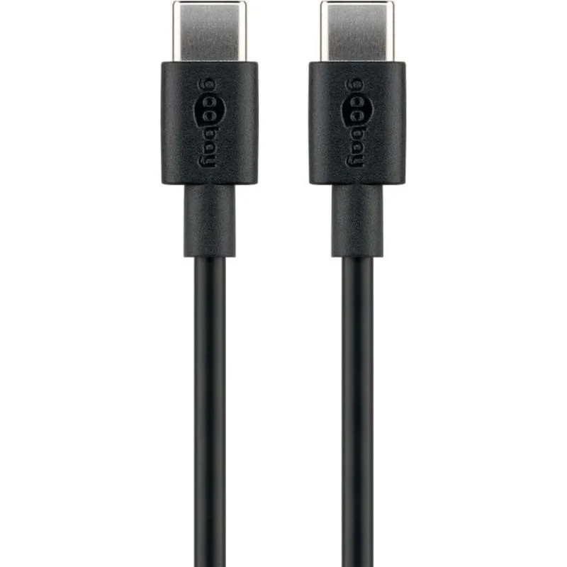 Cavo USB-C a USB-C Goobay 66316 0,5 m USB 2.0 Nero - immagine 1