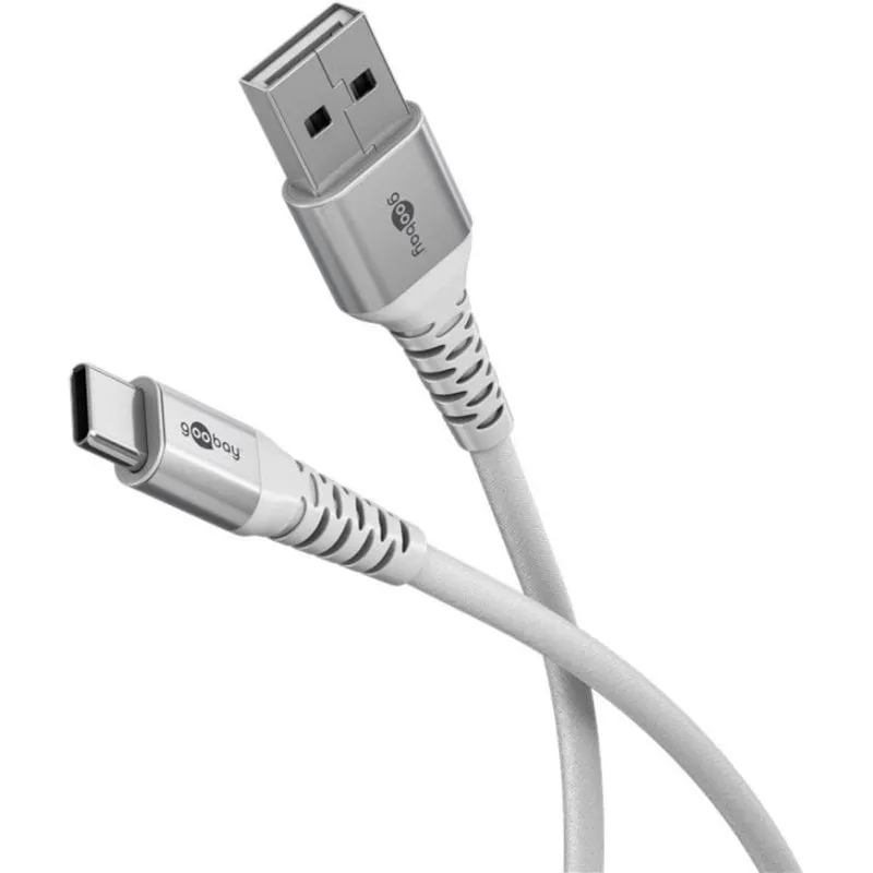 Cavo USB Goobay 74530 1 m USB-C a USB-A USB 2.0 Bianco - immagine 1