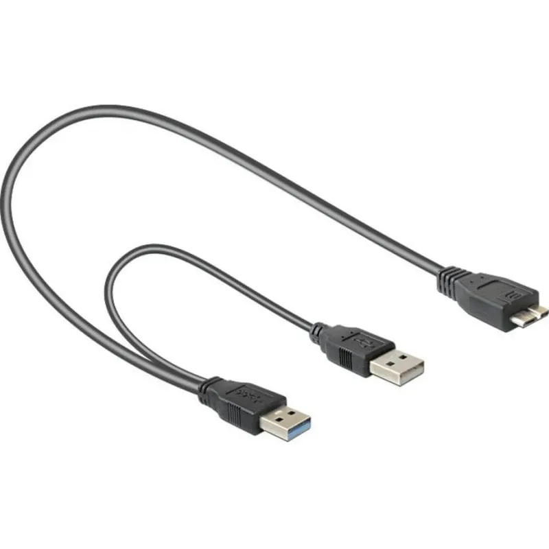 Cavo USB DeLOCK 82909 0,2 m USB A a Micro-USB B USB 3.2 Gen 1 Grigio - immagine 1