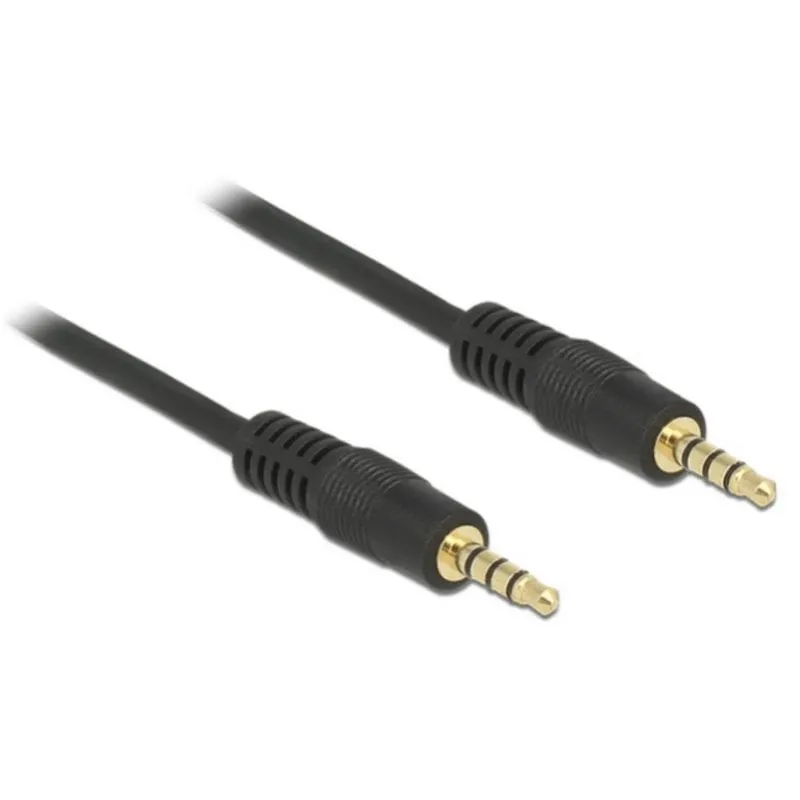 Cavo audio DeLOCK 3,5mm maschio a 3,5mm maschio 1 m Nero - immagine 1