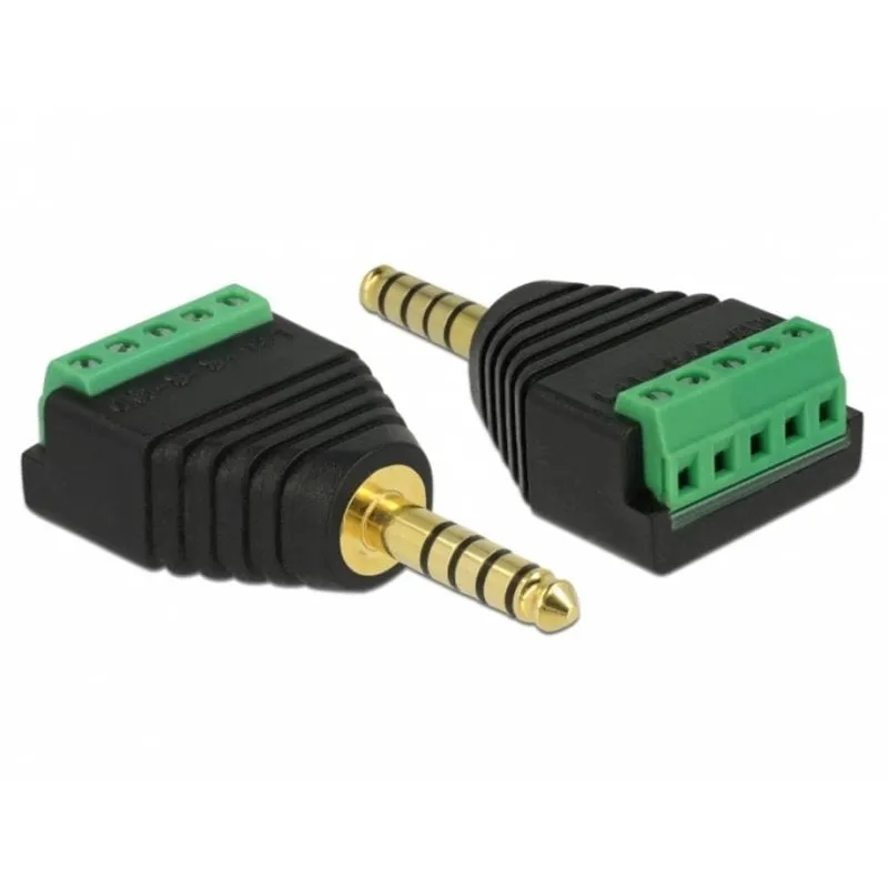 Adattatore DeLOCK 4.4 mm a blocco di terminali nero/verde - immagine 1