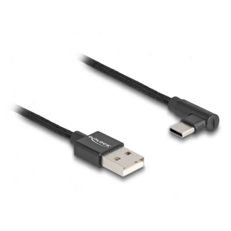 Cavo USB 2.0 DeLOCK maschio USB-A a maschio USB-C 2 m nero - immagine 1